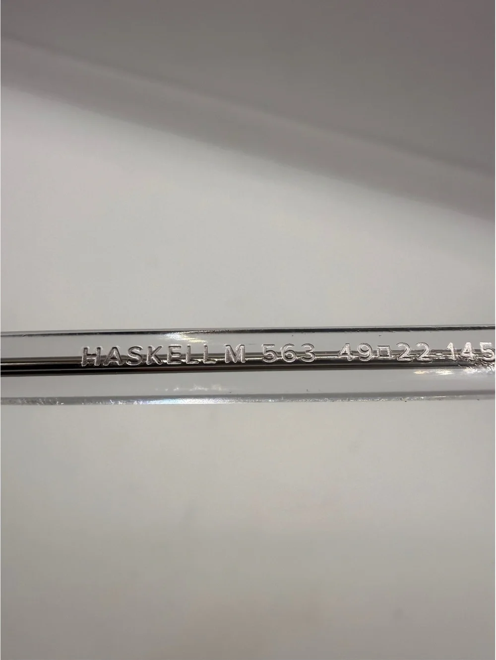 Warby Parker Haskell Clear Frames only Glasses - Made in Italy